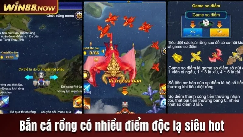 Bắn cá Rồng có nhiều điểm độc lạ siêu hot